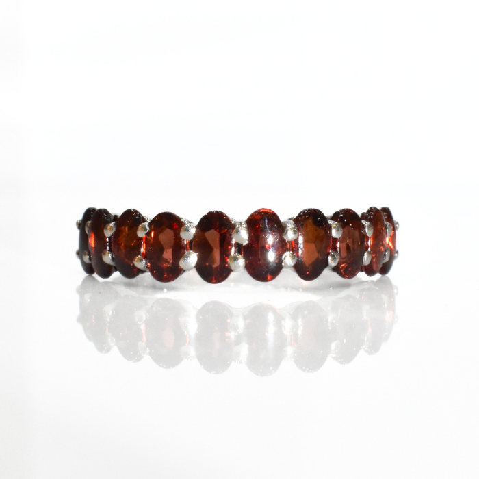 Picture of Natural Garnet Eternity Ring